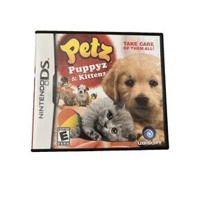 Petz: Puppyz & Kittenz (Nintendo DS, 2011) Rated E, Ubisoft, Groom, Bathe, Feed